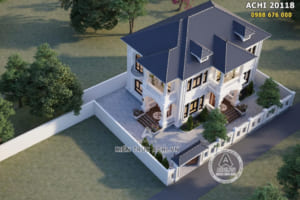 Nhà mái Nhật 2 tầng tân cổ điển đẹp 140m2 – Mã số: ACHI 20118
